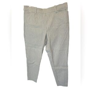 Maurice’s XL light grey white pinstripe business pants